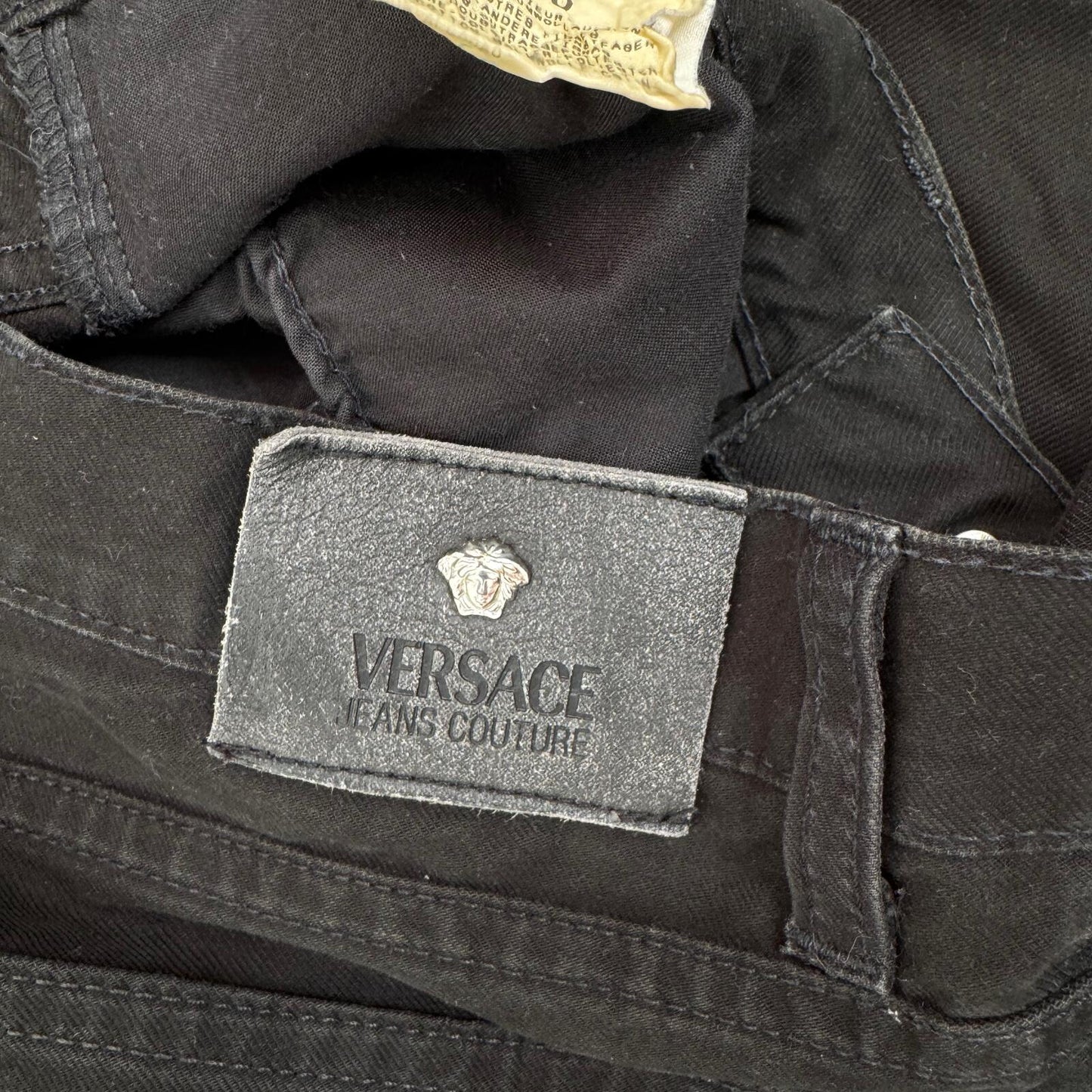 Vintage Versace Jeans Couture bootcut denim jeans mid rise baggy 90s