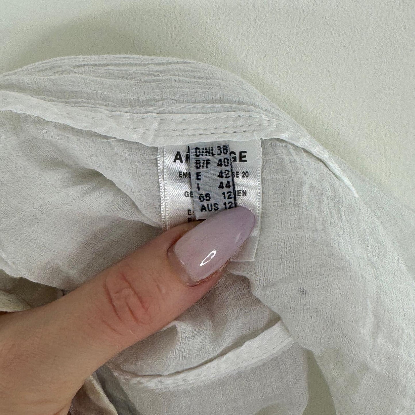 Y2K vintage blouse zip up long sleeve v neck sheer crinkle white silver