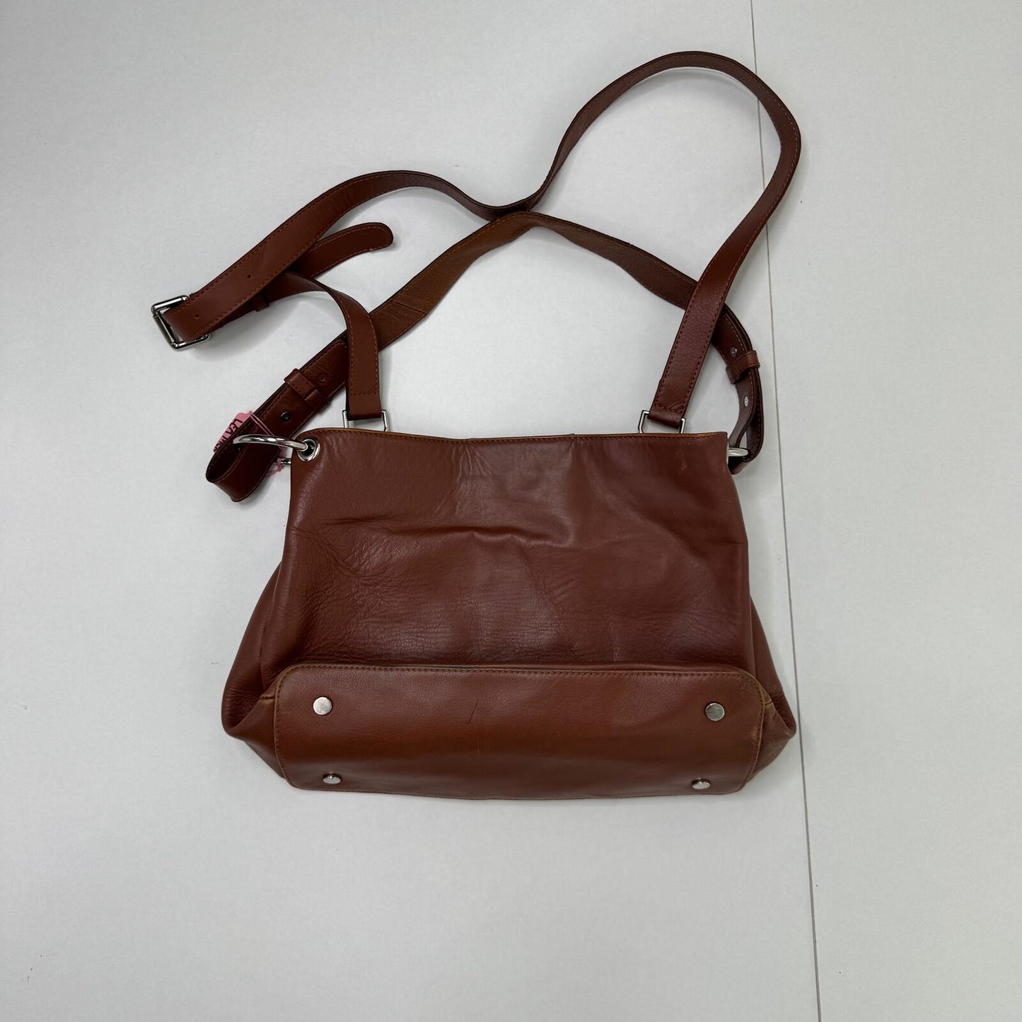 Y2K vintage genuine leather shoulder bag crossbody strap medium