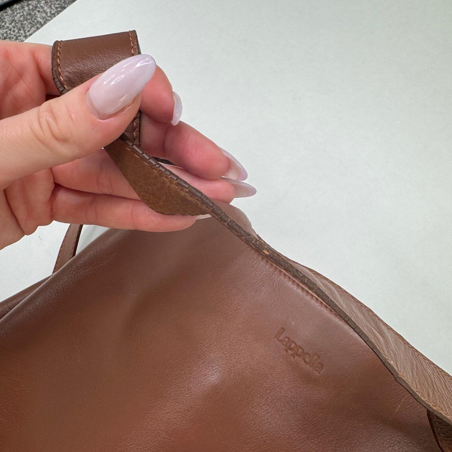 Y2K vintage genuine leather shoulder bag crossbody strap medium