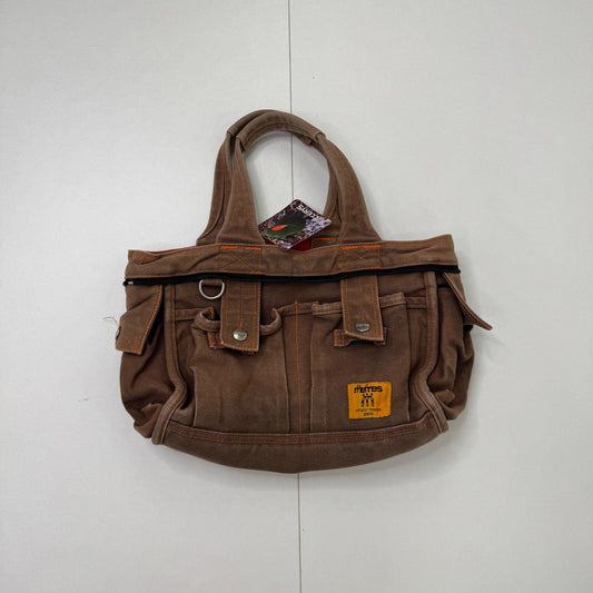 Y2K vintage handbag reversible cargo denim pockets mini small