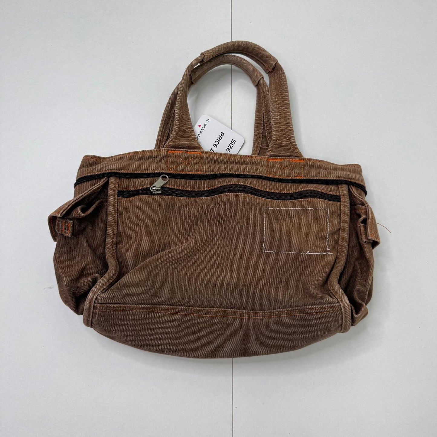 Y2K vintage handbag reversible cargo denim pockets mini small