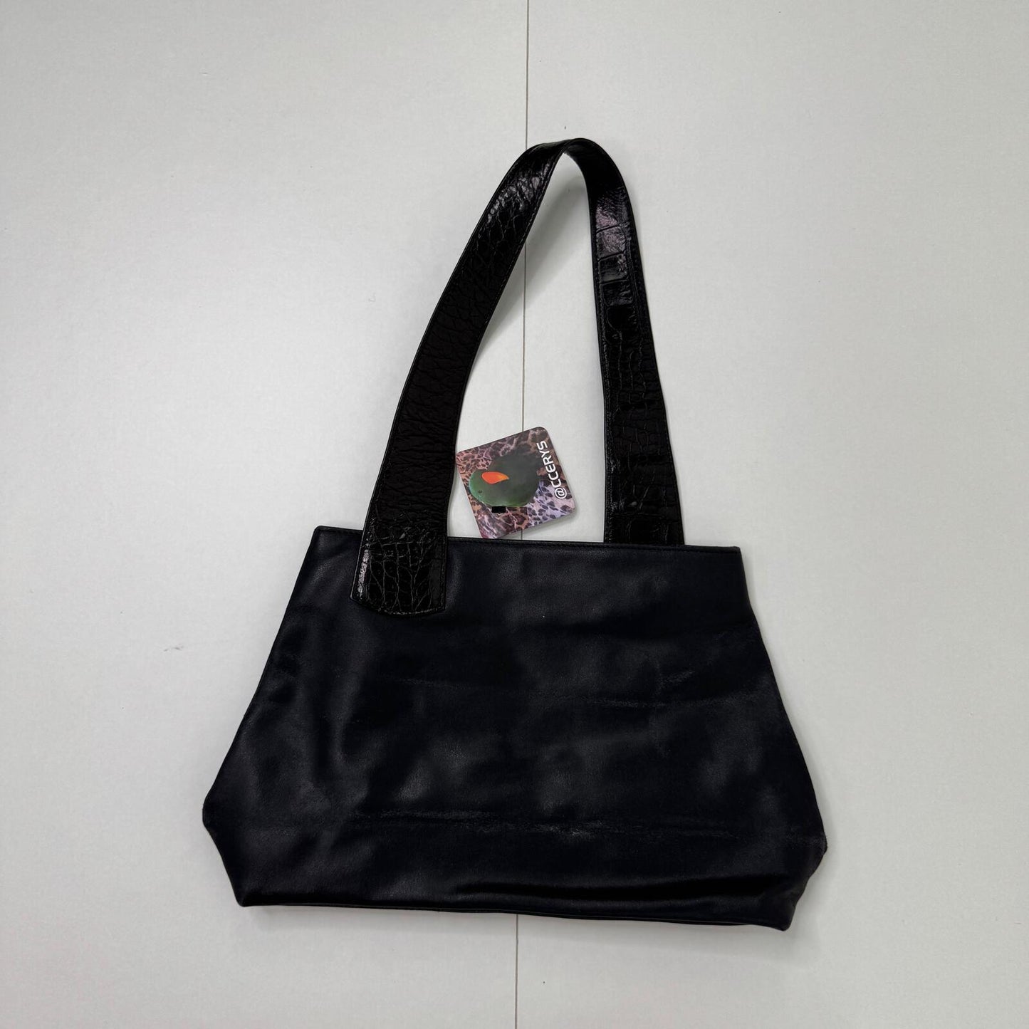 Y2K vintage Russell & Bromley shoulder bag genuine leather asymmetrical strap
