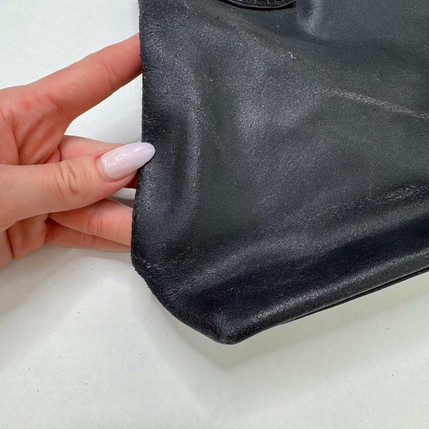 Y2K vintage Russell & Bromley shoulder bag genuine leather asymmetrical strap