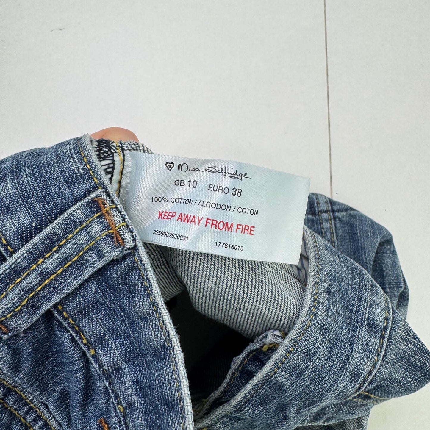 Y2K vintage low rise mini skirt micro faded blue denim wash fraying hem utility