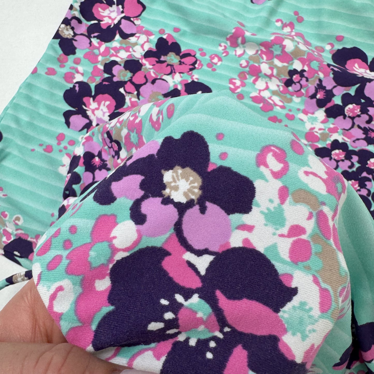 Y2K vintage tankini set floral halter neck bikini bottoms matching ruched bows