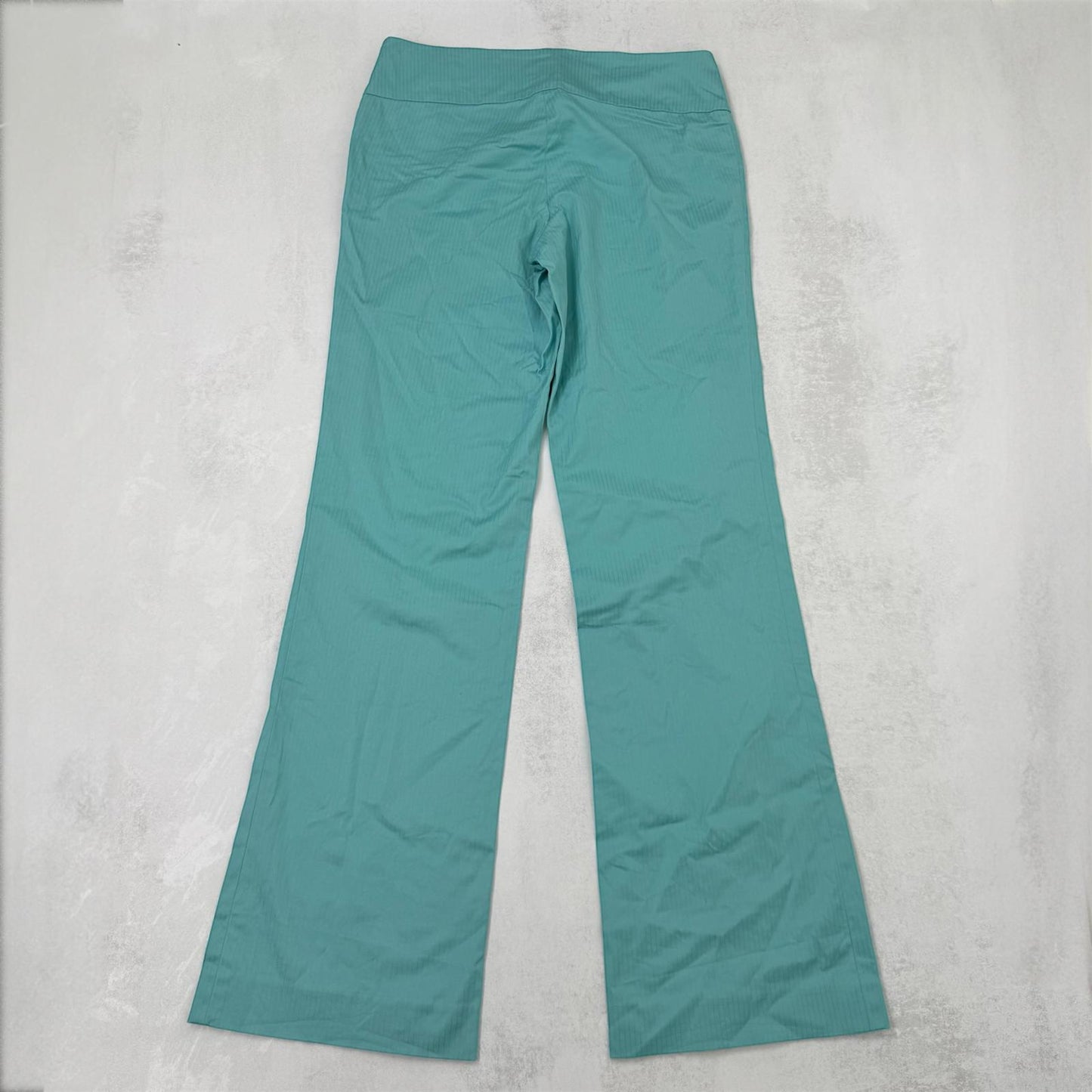 Y2K vintage pinstripe trousers mid rise stretchy flare bootcut formal tailored