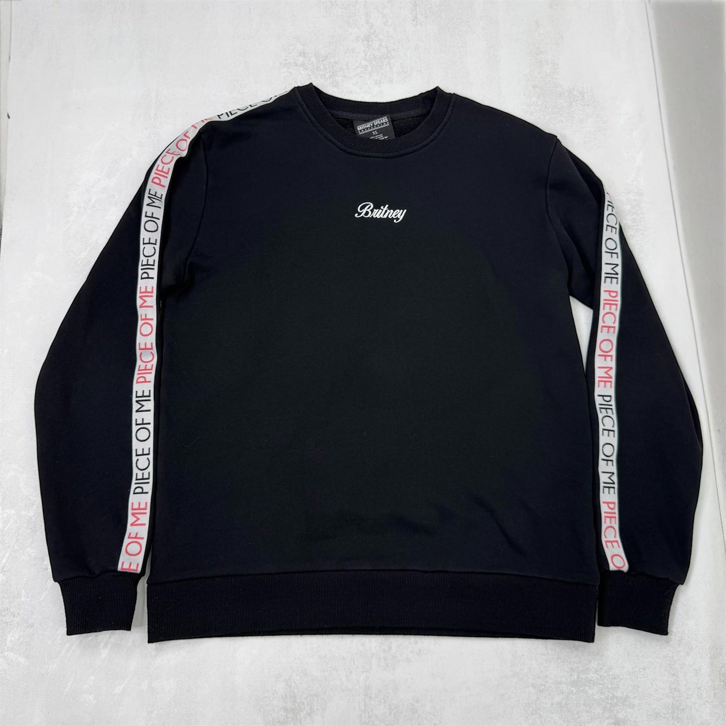 Britney Spears Piece of me taping pullover sweatshirt crewneck embroidered