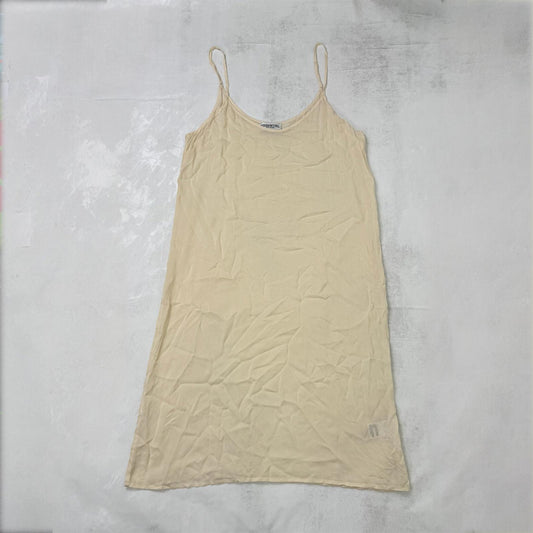 Essentiel Antwerp slip sheer mini short dress 100% viscose cream