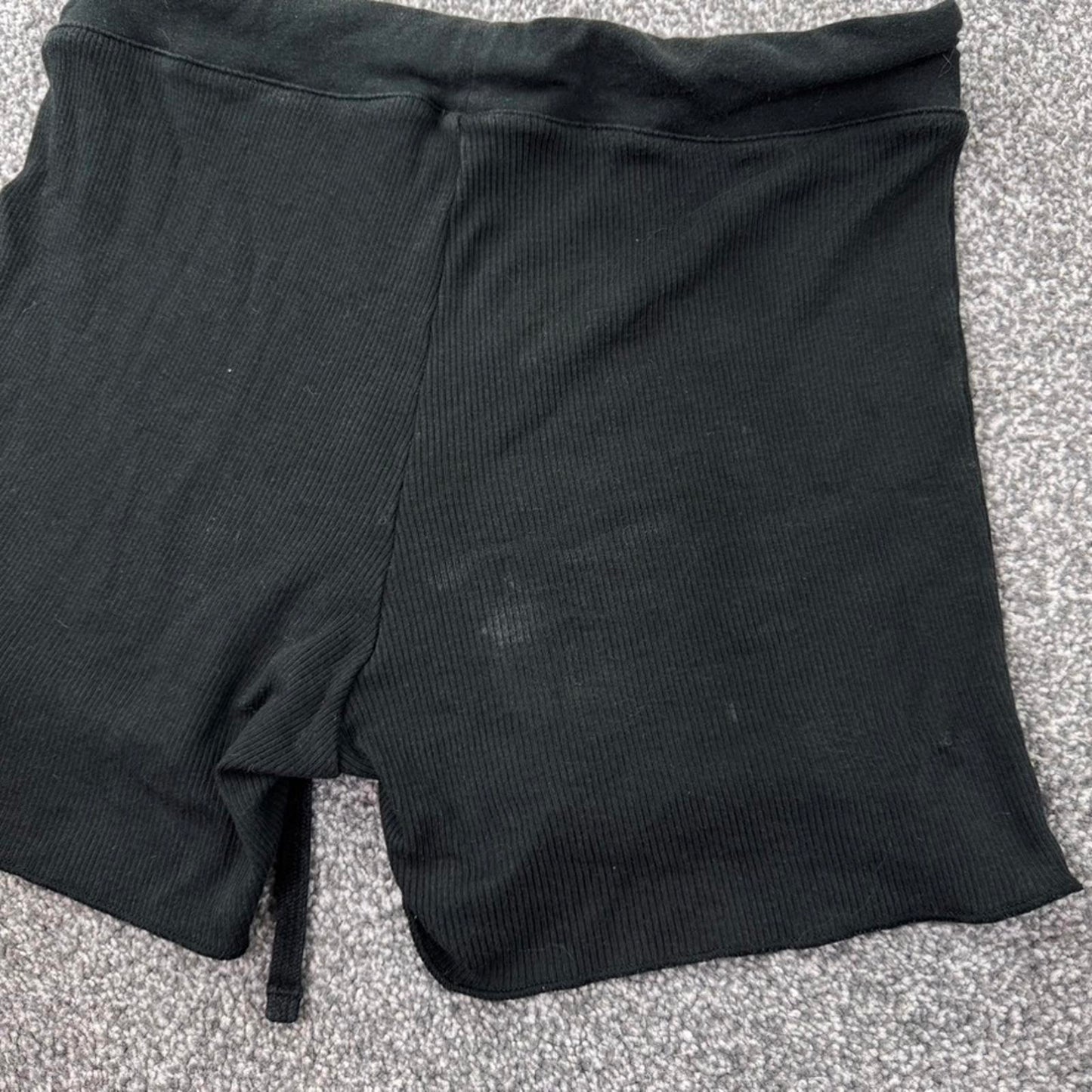 Skims ribbed mini shorts stretchy drawstring