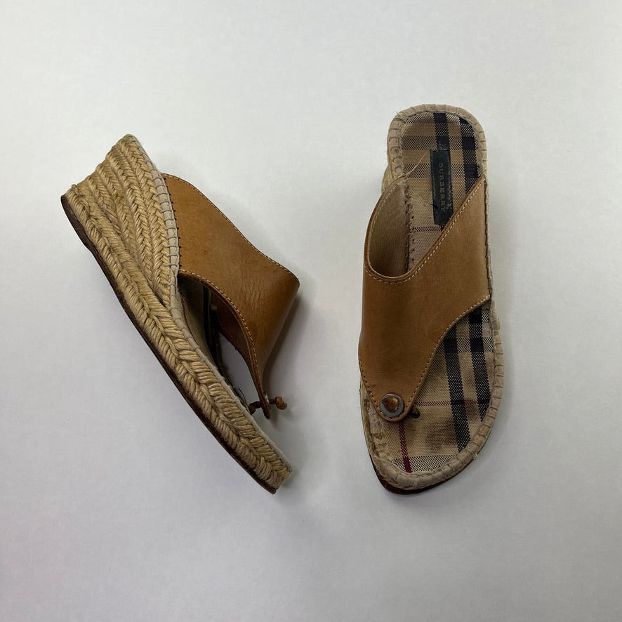 Y2K Burberry wedges