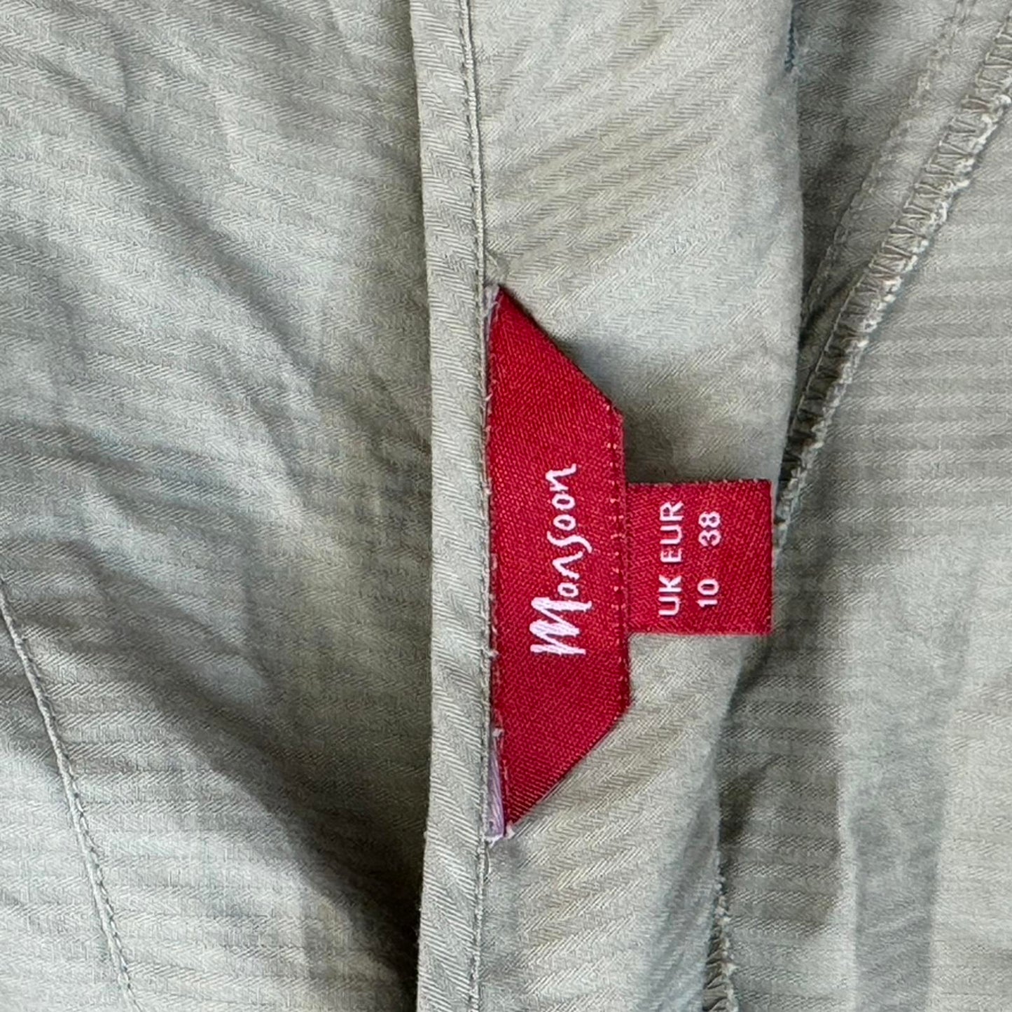 Y2K vintage stripe floral embroidered midi skirt a line button up 100% cotton