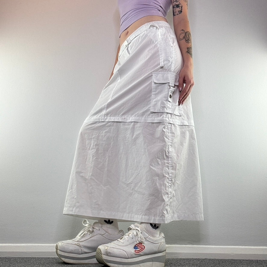 Y2K cargo maxi skirt