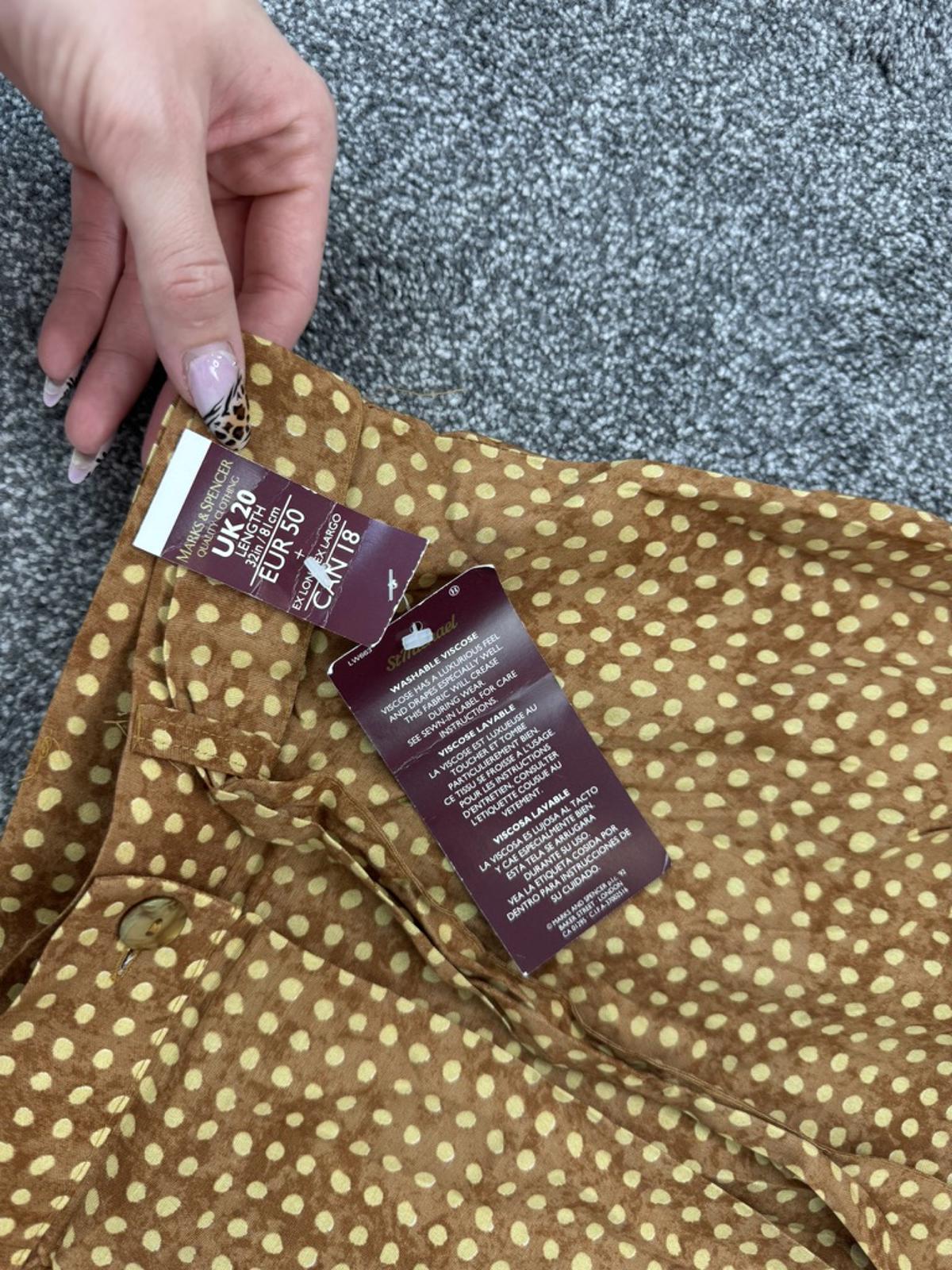 90s vintage polka dot wrap around style maxi skirt a line flowy lightweight belt