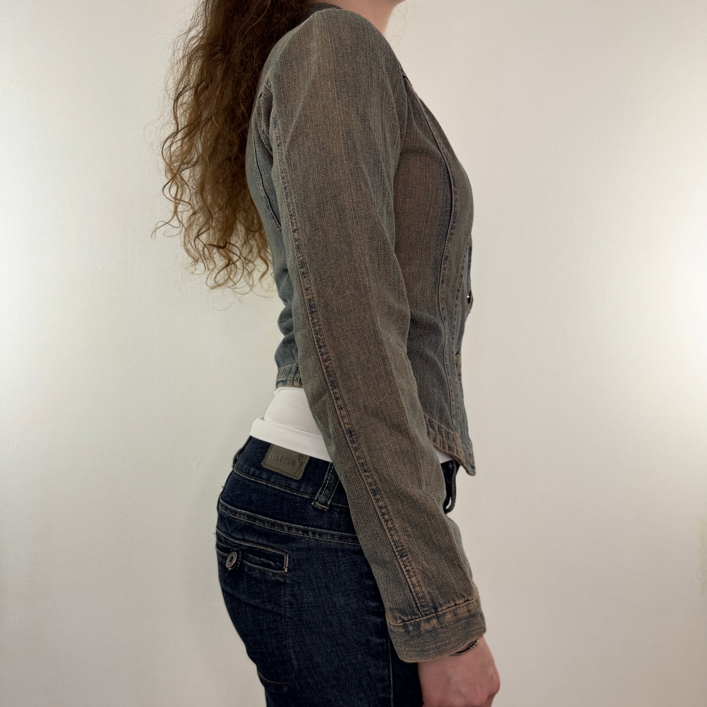 Y2K vintage archive button up denim jacket