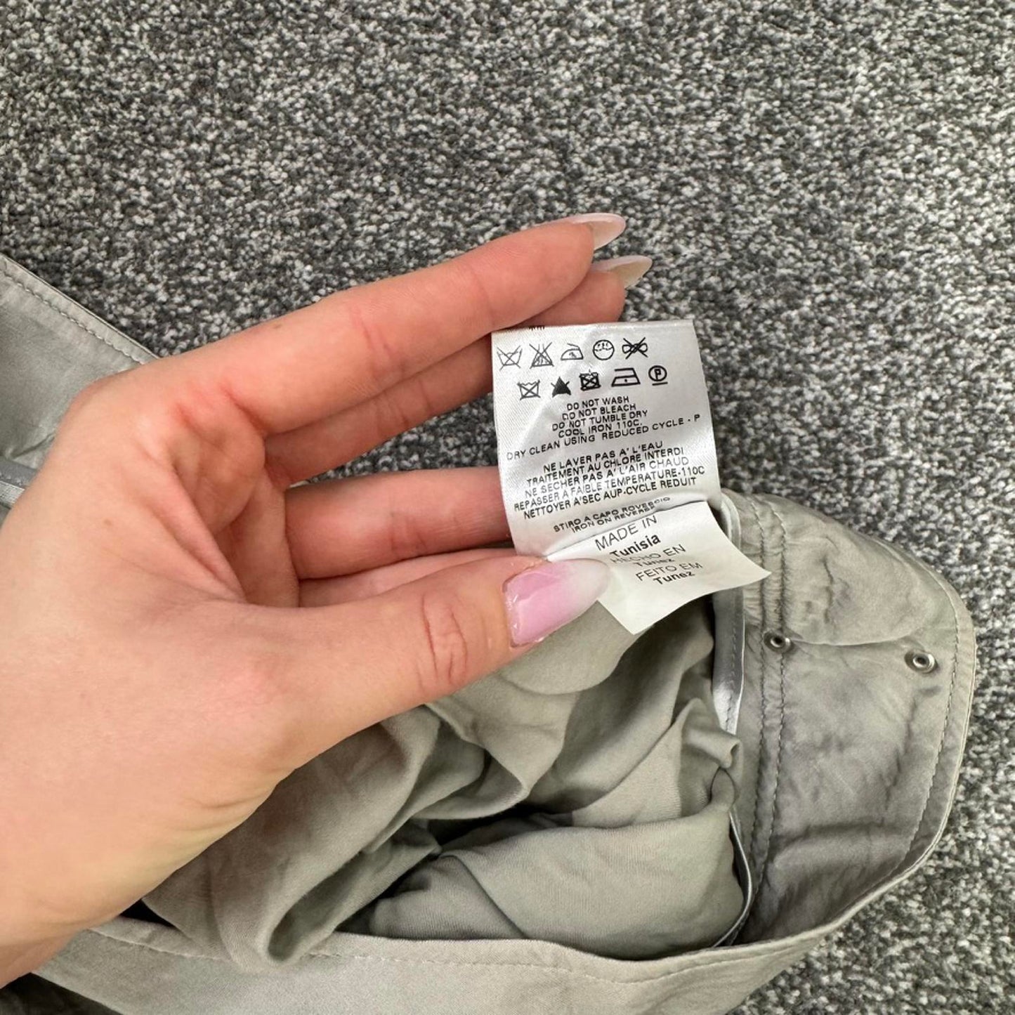 Vintage McQ Alexander McQueen silver harem pants trousers silver baggy carrot