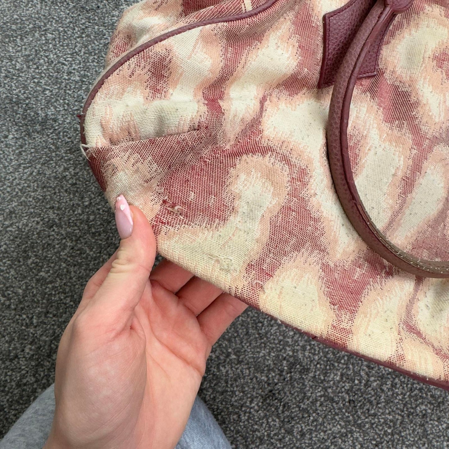 Vintage Vivienne Westwood Yasmine bowling handbag St Tropez cloth leopard print