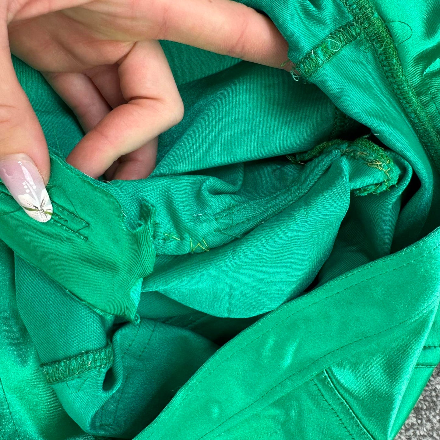 True vintage Peter Golding disco pants trousers stretchy satin shiny