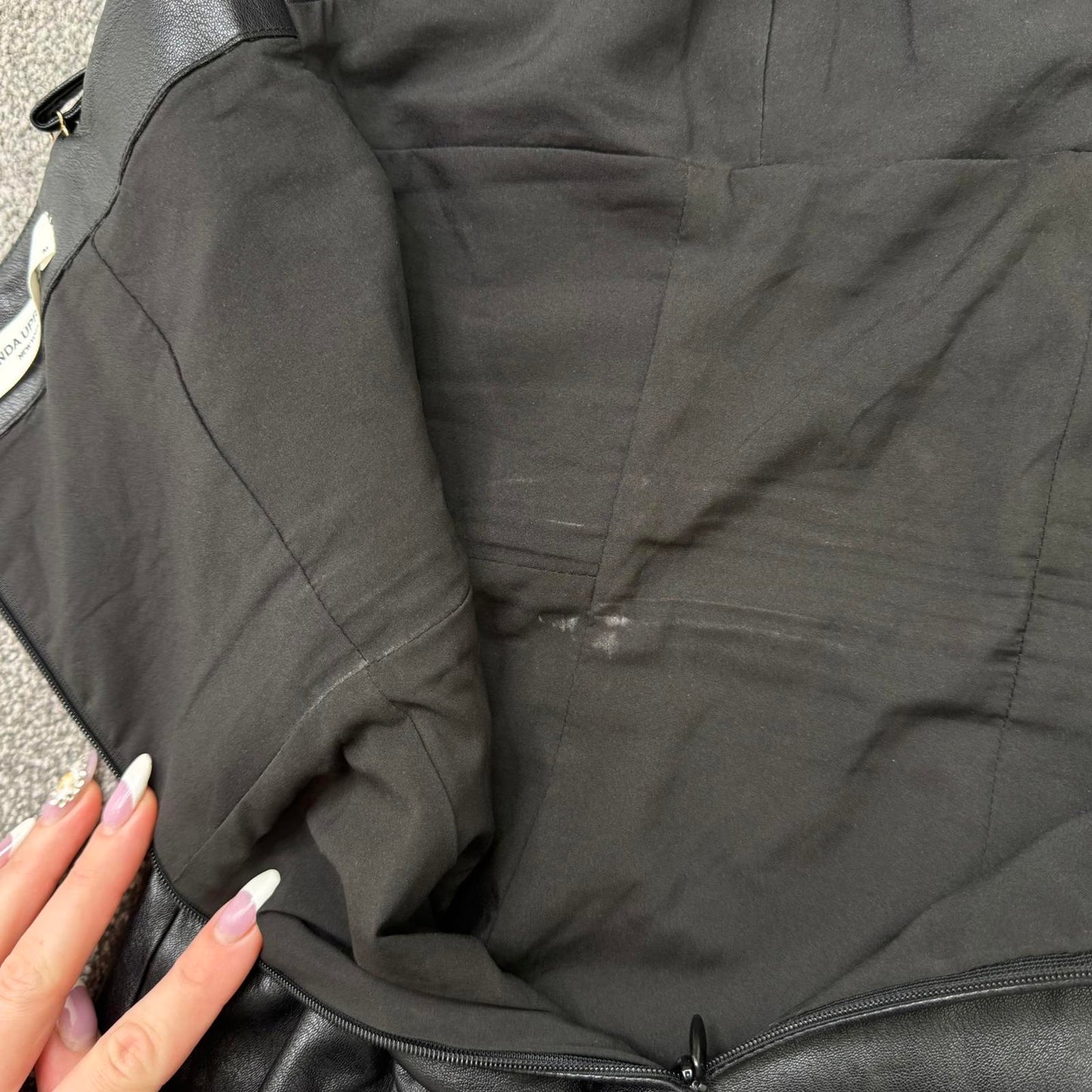 Amanda Uprichard faux leather mini dress