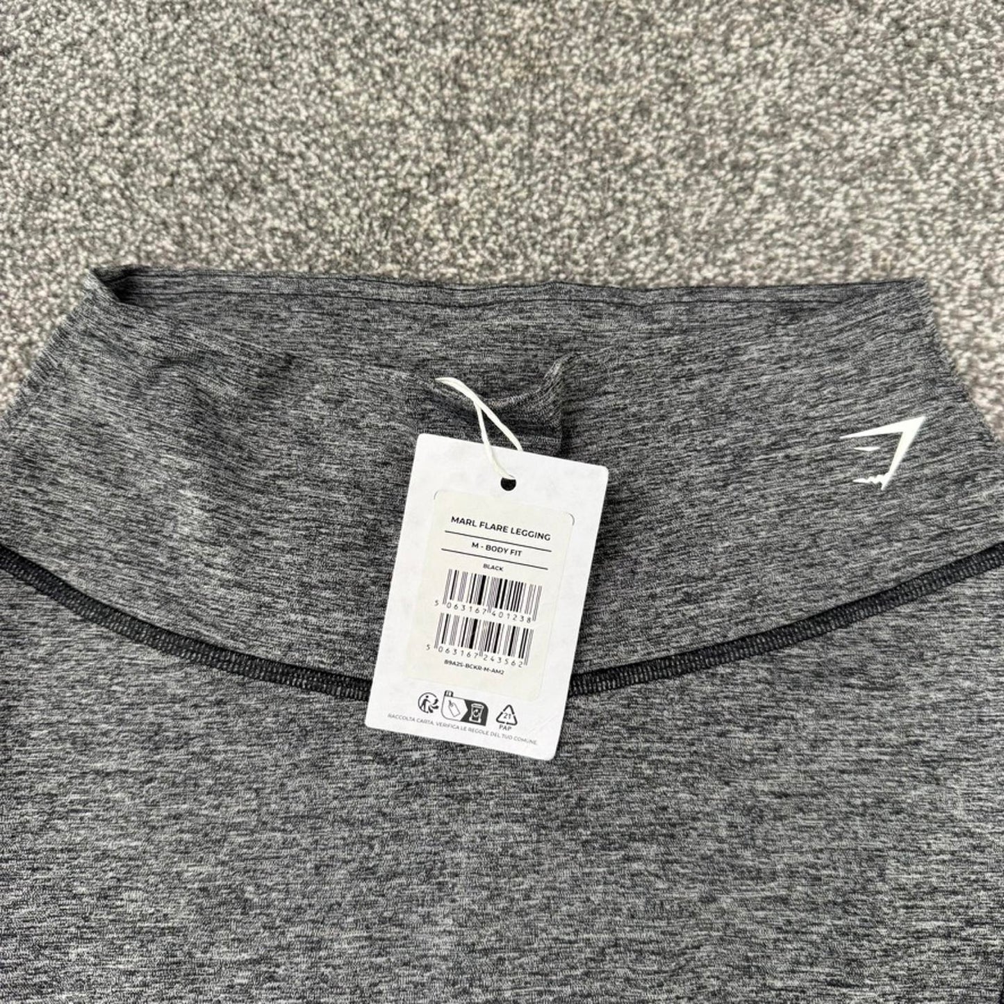 Gymshark marl grey flare leggings- brand new with defects
