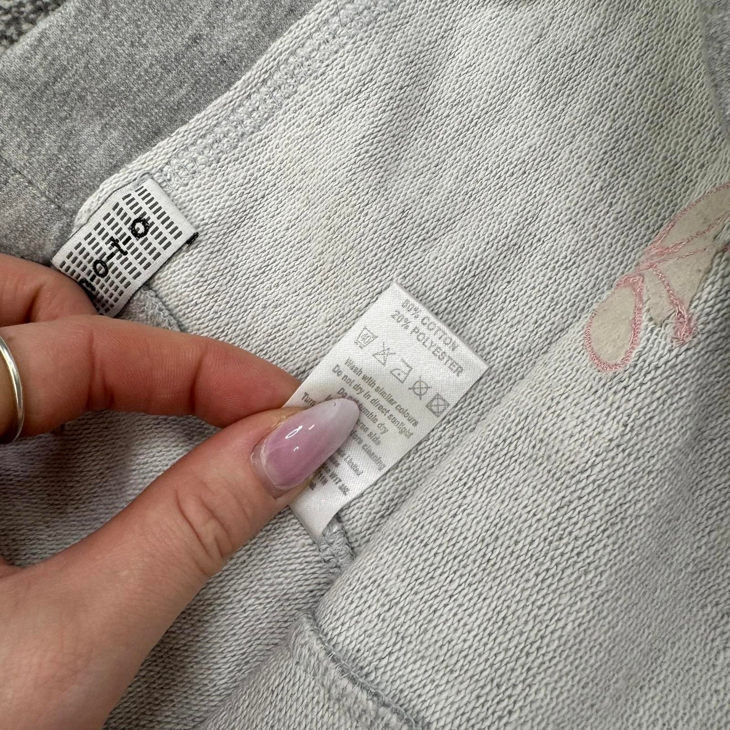 Y2K vintage low rise sporty shorts jersey mini butterfly heart grey pink stretch