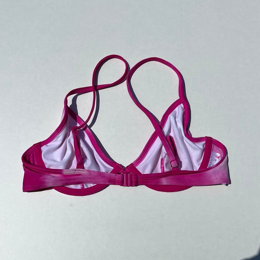 Y2K underwire bikini top tie dye