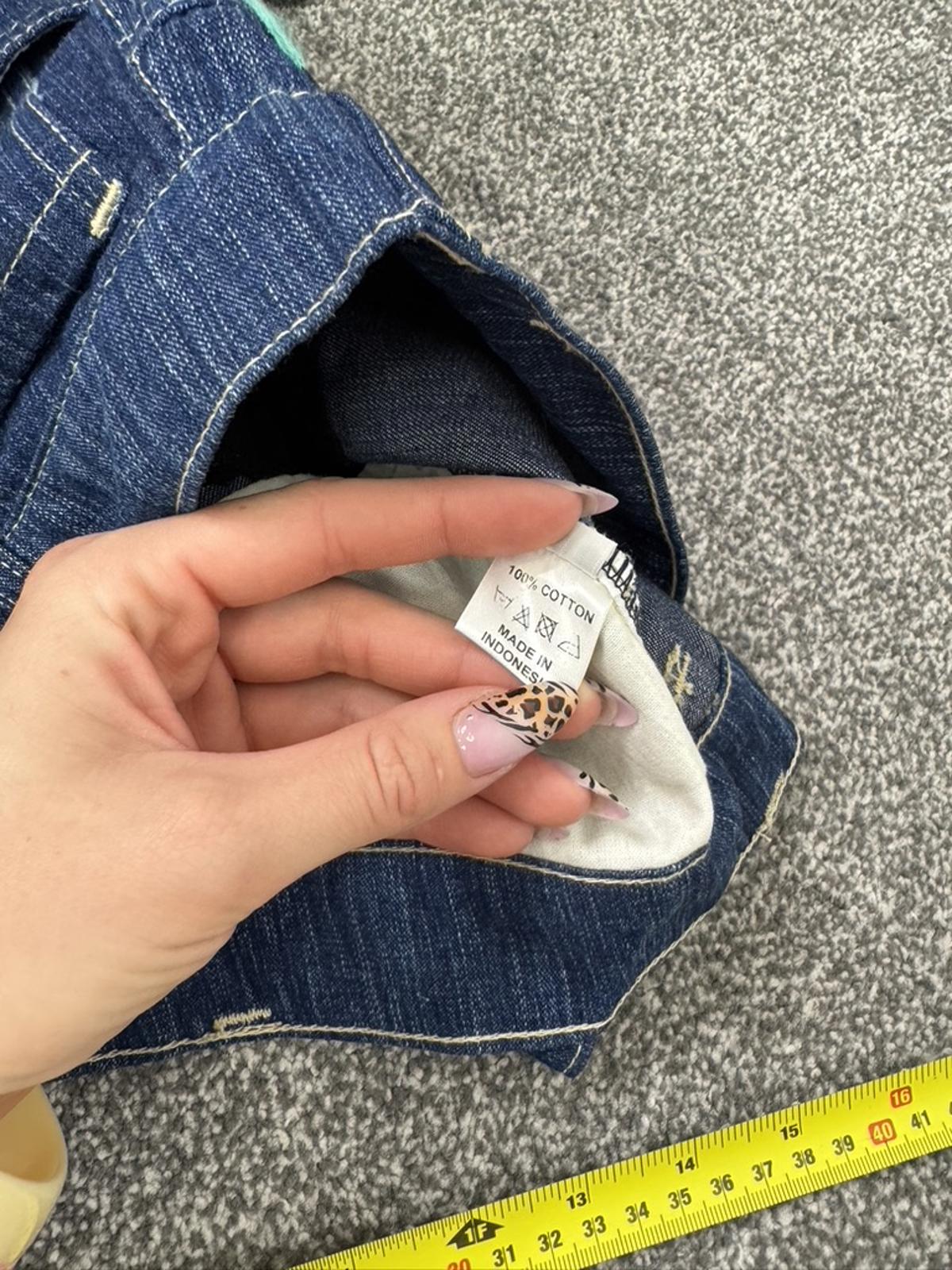 Y2K vintage boho denim cotton tiered embroidered midi skirt floral bird ruffle