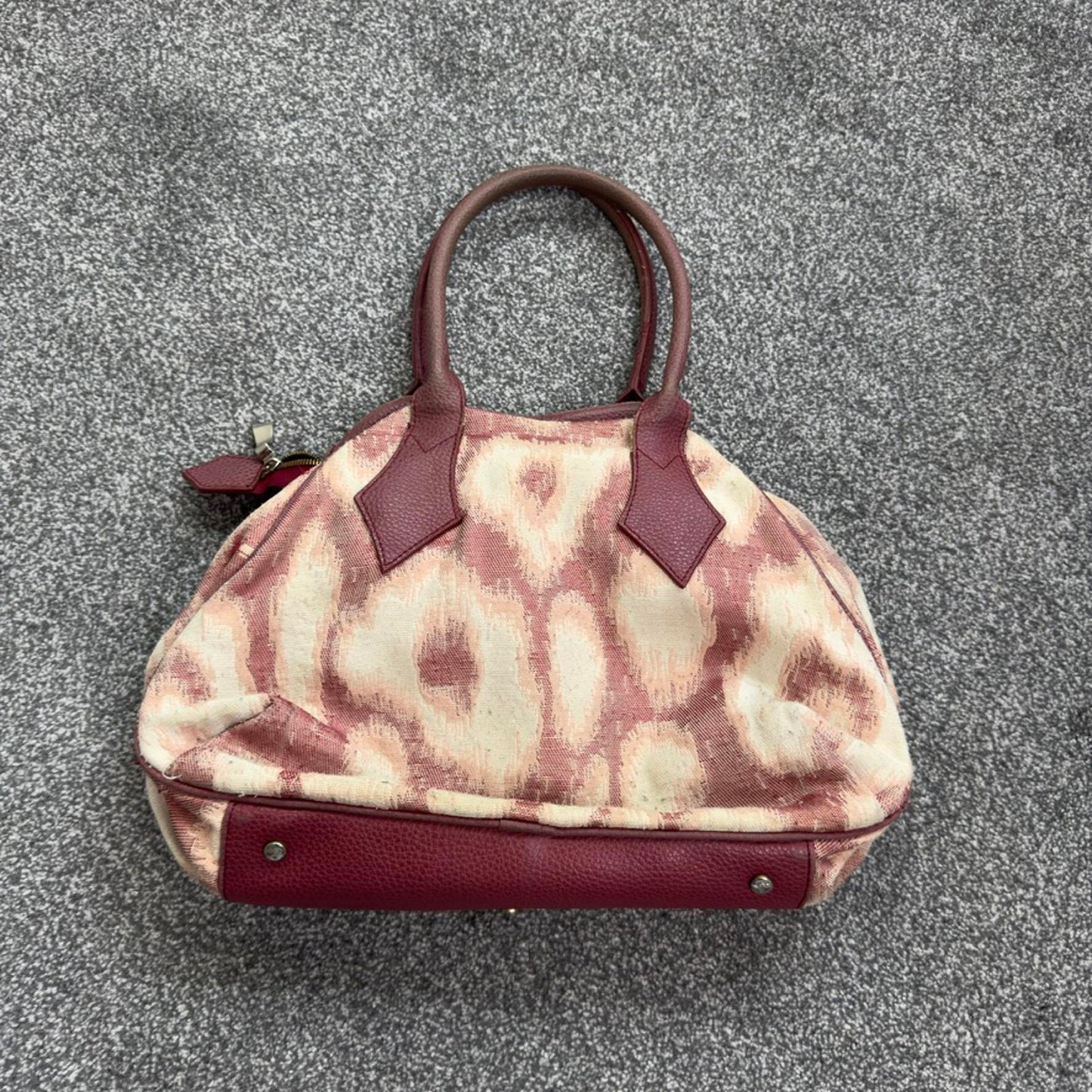 Vintage Vivienne Westwood Yasmine bowling handbag St Tropez cloth leopard print