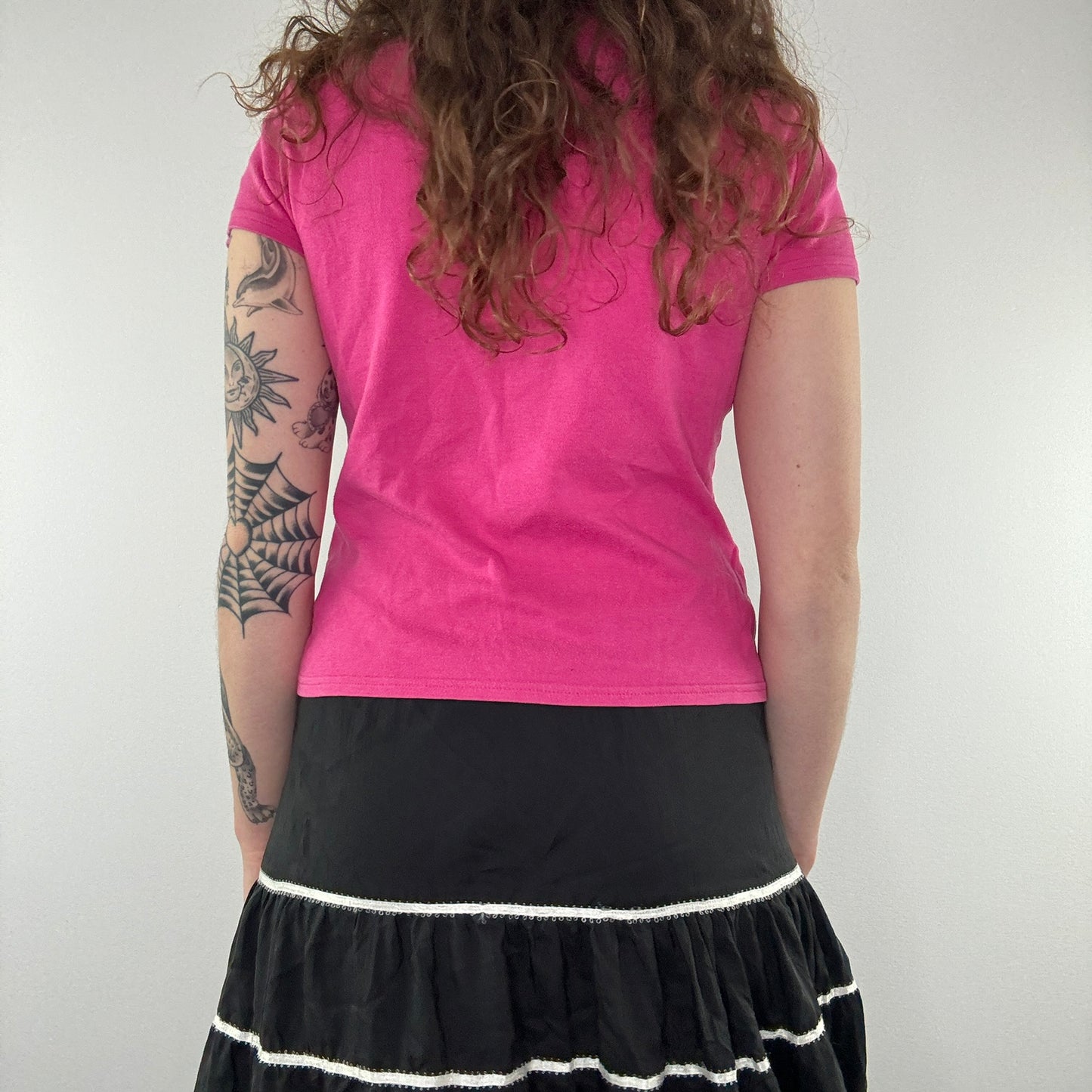 Y2K vintage happy slogan baby tee top