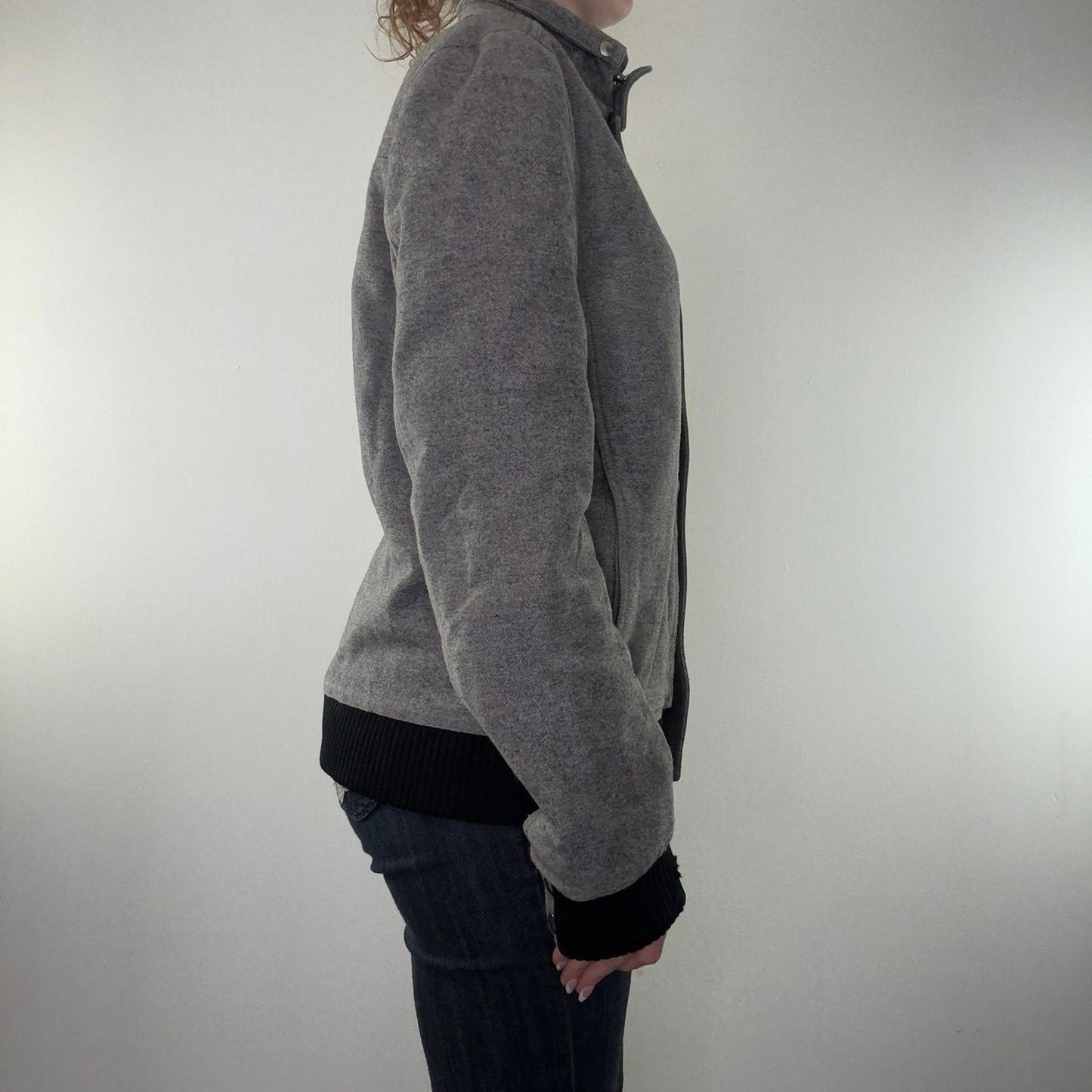 Dior Homme Y2K vintage AW08 Melton jacket wool blend zip up men's high neck coat