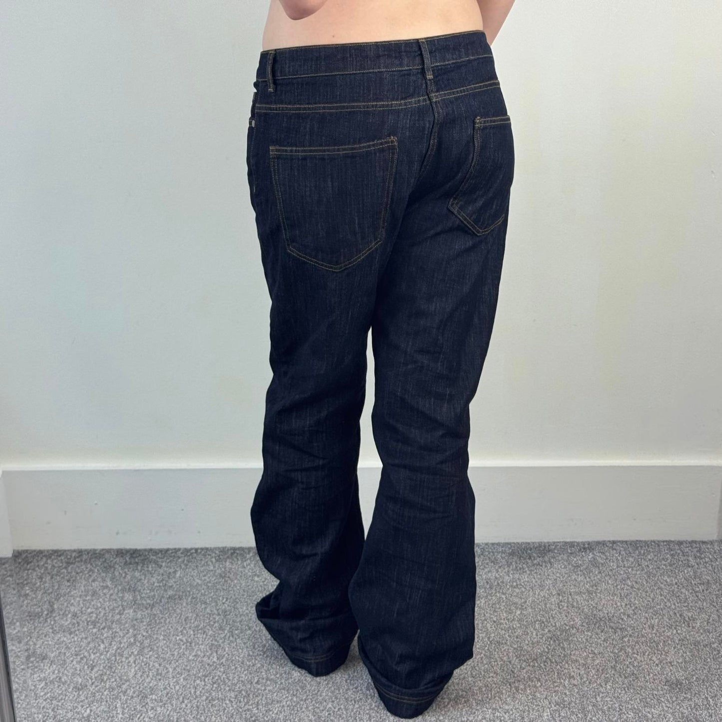 Peachy Den gigi slim leg denim jeans rinse mid rise- large