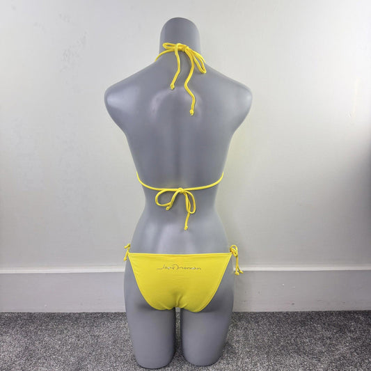 Y2K vintage Jane Norman rhinestone halter neck bikini set matching