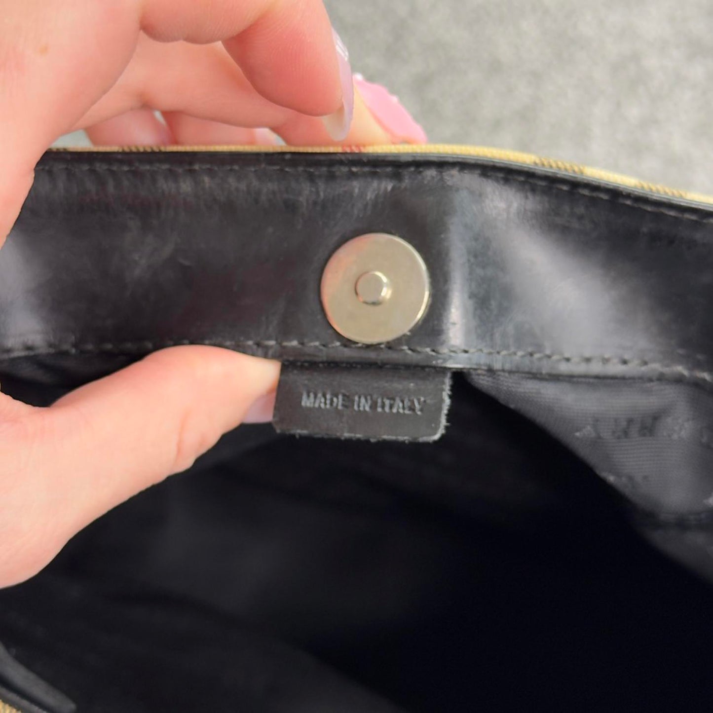 Vintage Burberry beige nova check print PVC tote bag handbag large