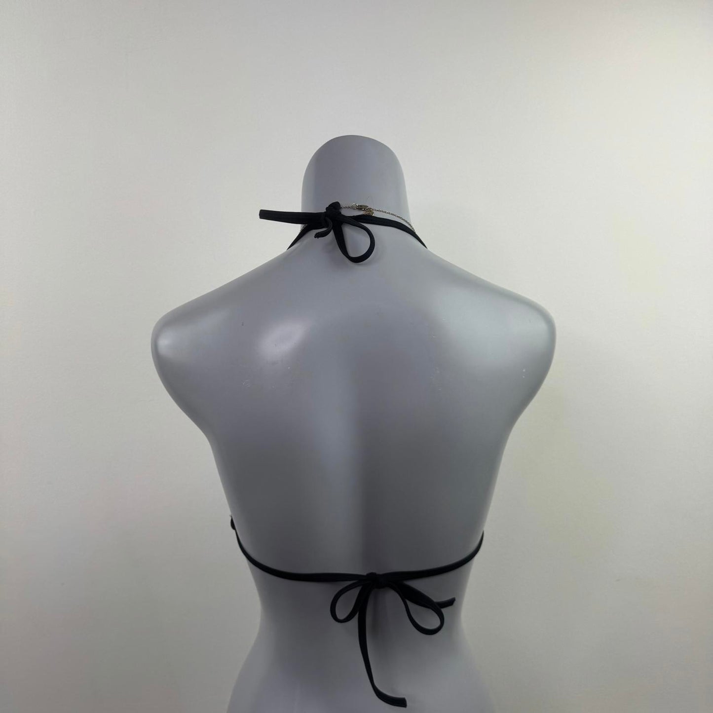 Y2K vintage rhinestone halterneck bikini top