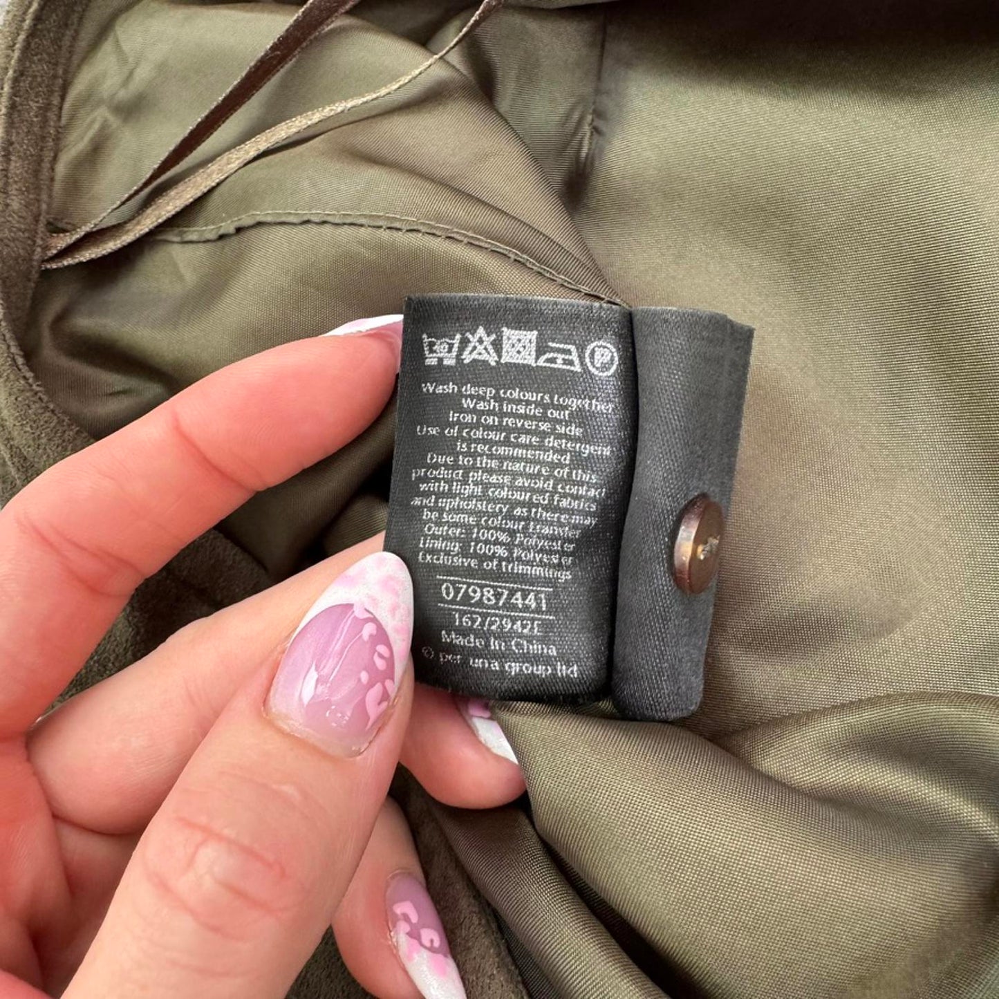 Y2K vintage Per Una maxi skirt faux suede soft material floral embroidered