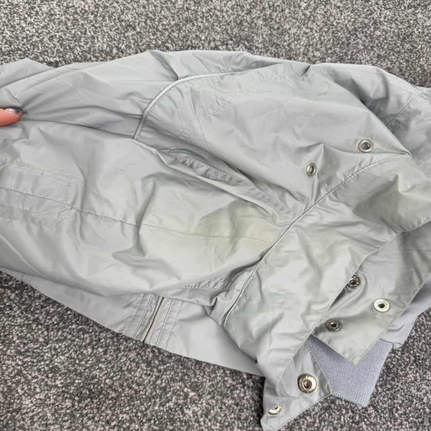 Y2K vintage cropped flare sleeve zip up jacket