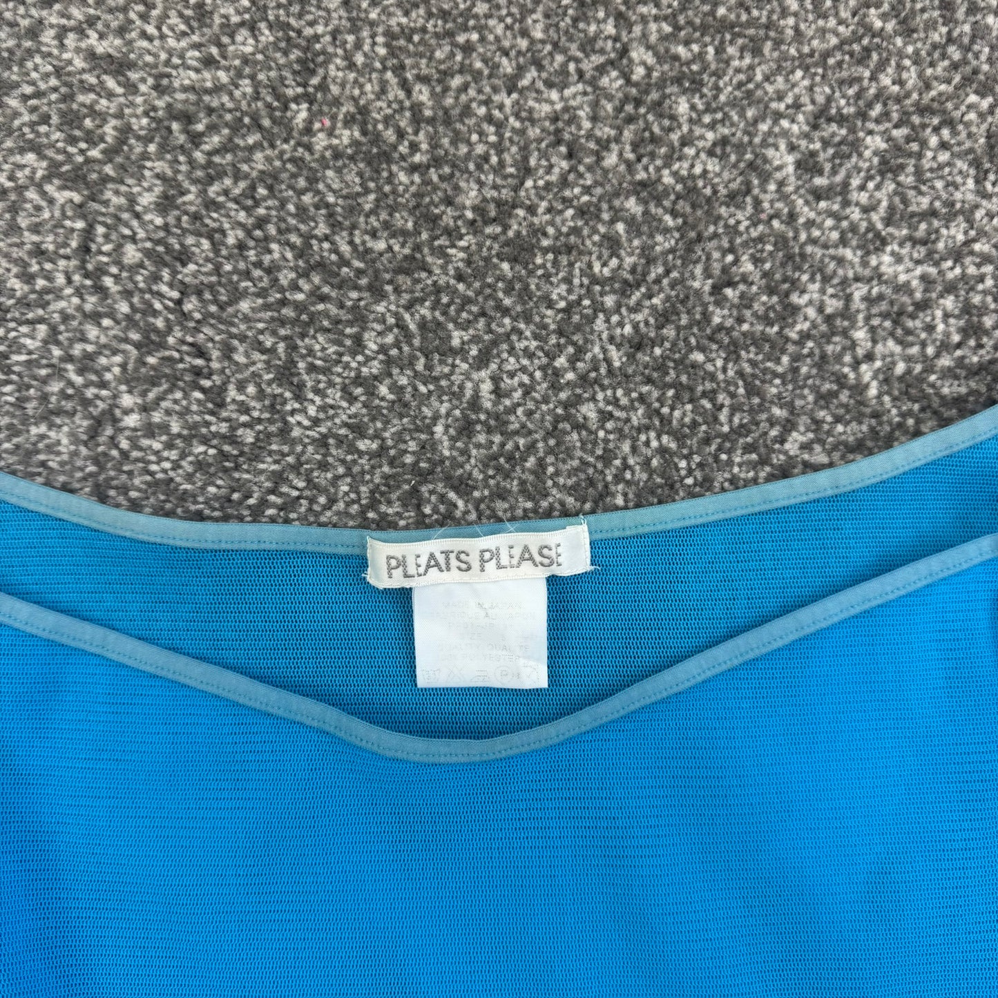 Issey Miyake Pleats Please mesh cami top