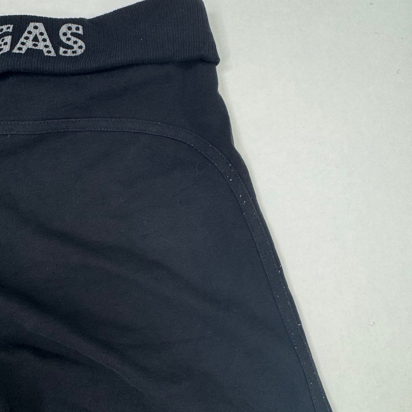 Y2K vintage fold over waistband tracksuit bottoms flare baggy Las Vegas low rise