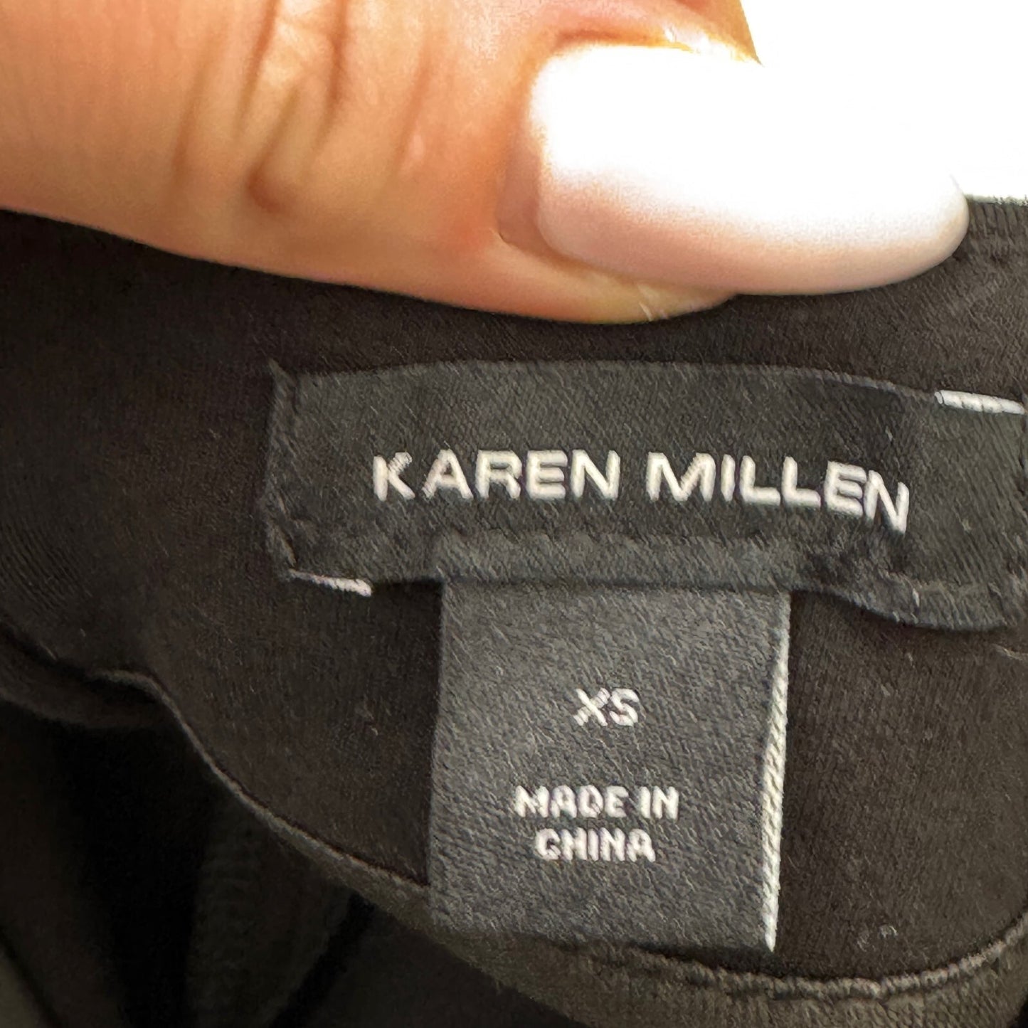 Karen Millen maxi skirt fitted bodycon full zip up black