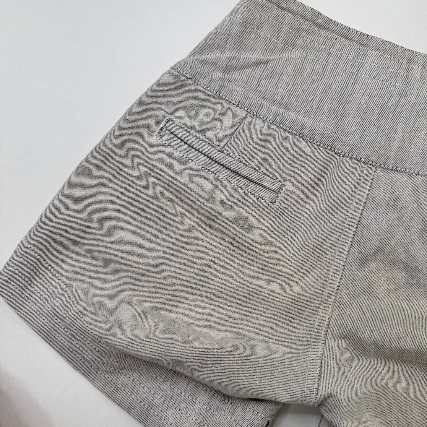 Y2K vintage denim mini shorts mid rise popper buttons side pockets chino