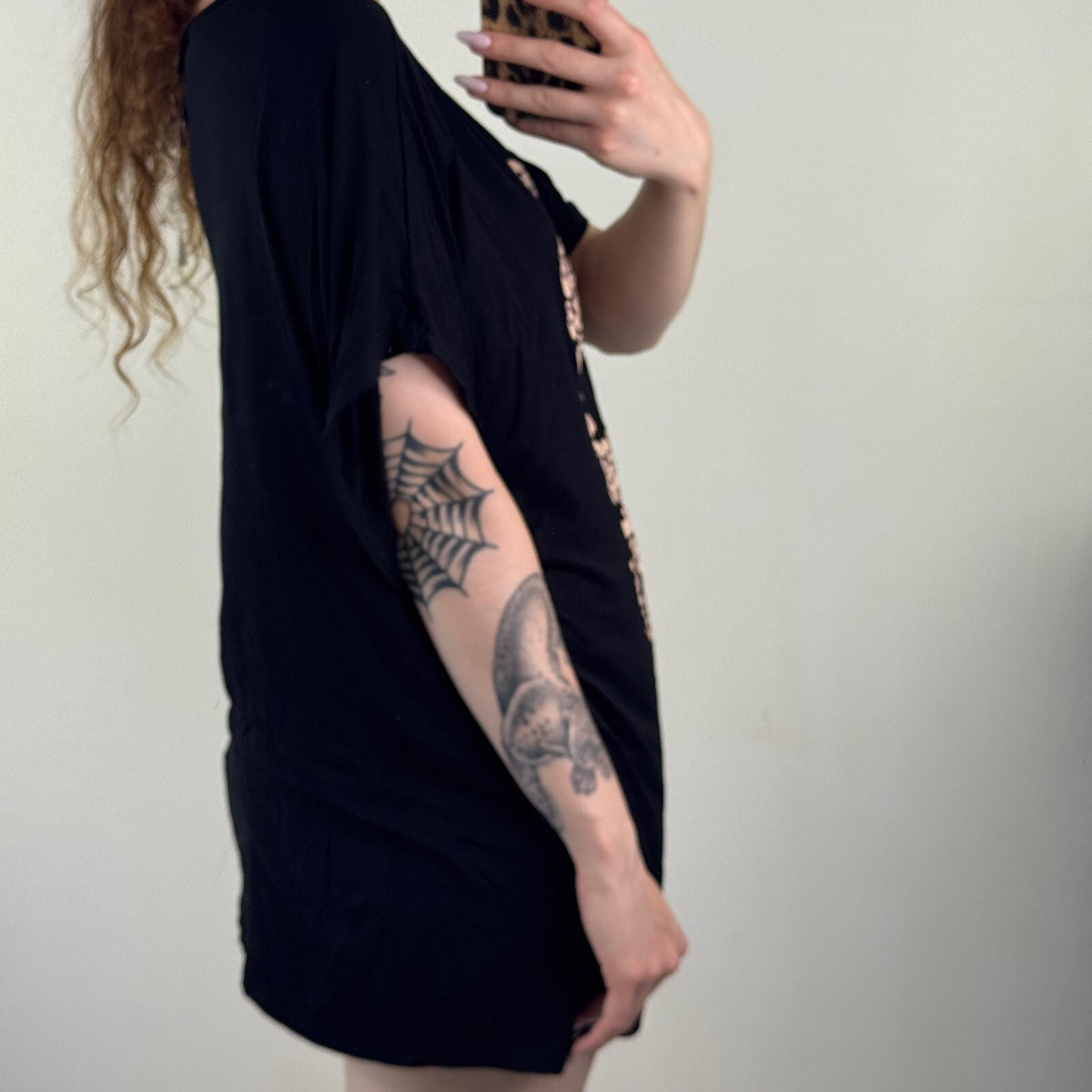 Y2K vintage batwing t-shirt short sleeve top skull graphic print baggy slouchy