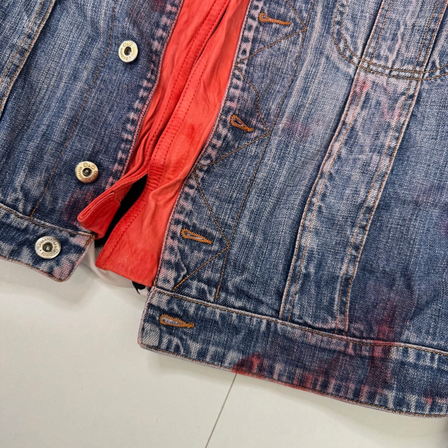 Y2K vintage Dolce & Gabbana Archive Denim Jacket Patchwork