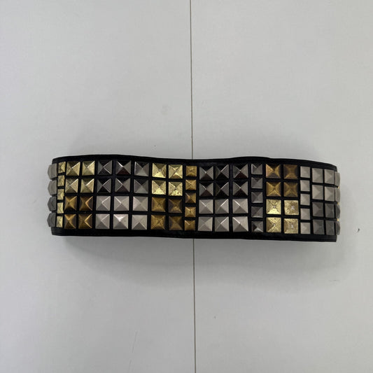 Y2K vintage studded belt genuine leather blend chunky oversized waist