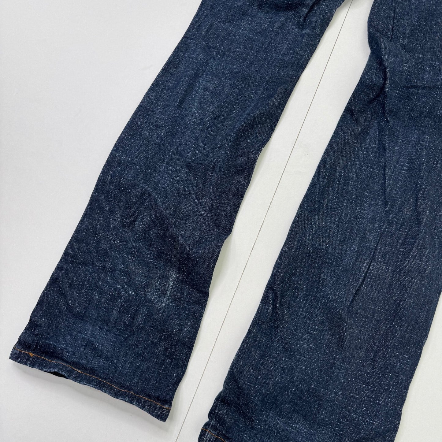 Y2K vintage Rocawear low rise bootcut denim jeans dark denim wash embroidered