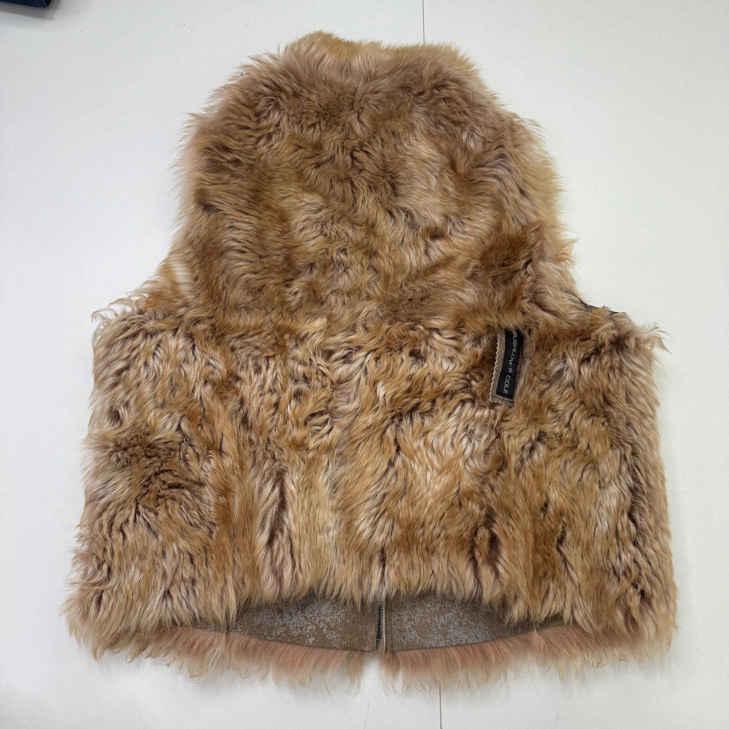 Gushlow & Cole Reversible Toscana Shearling Gilet Genuine Sheepskin Tan Luxury