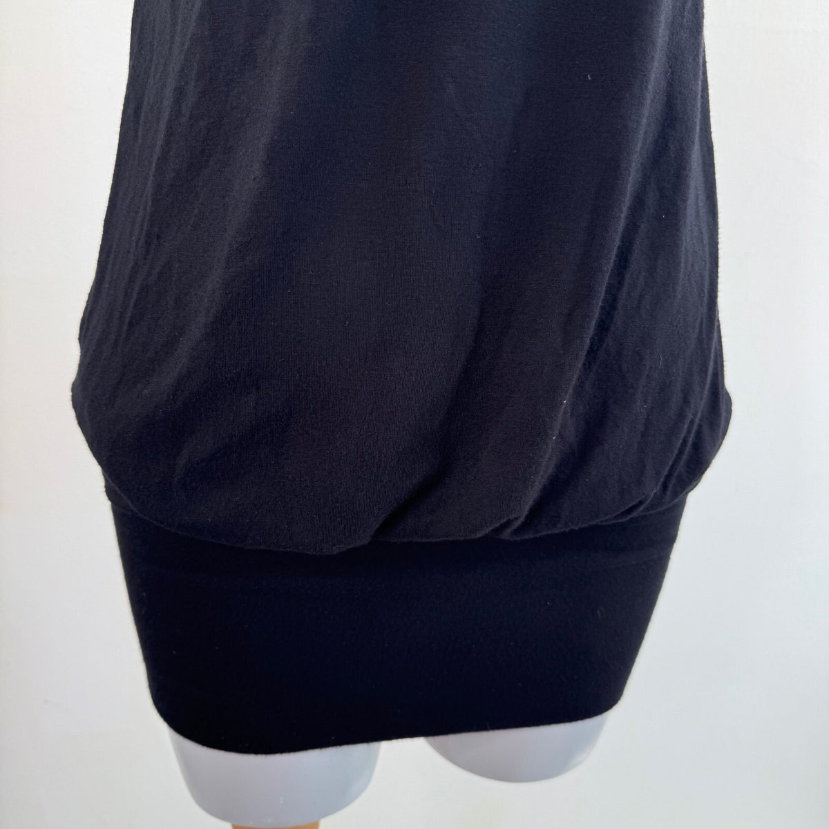 Y2K vintage mini dress peplum slouchy boho sequin beaded ruched clubbing black
