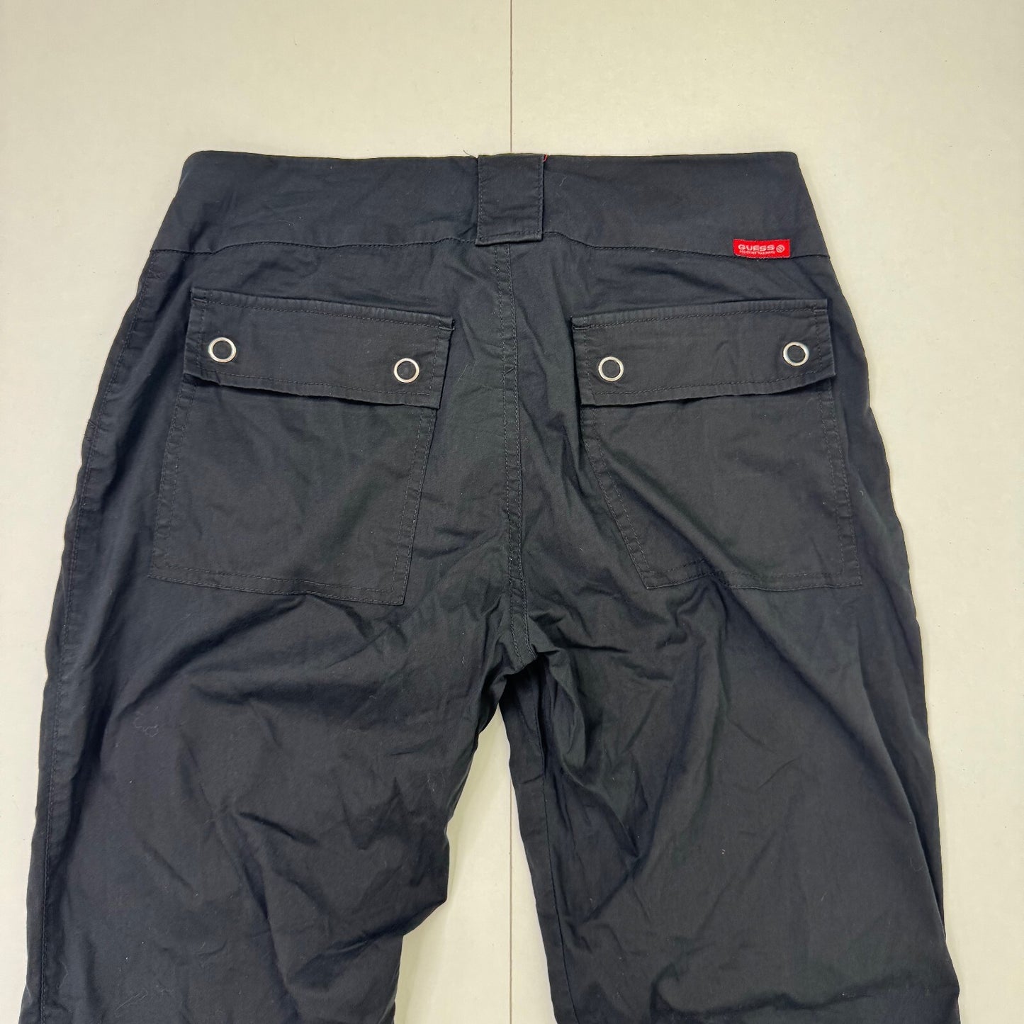 Y2K vintage Guess low rise cargo trousers pants utility baggy pockets stretchy