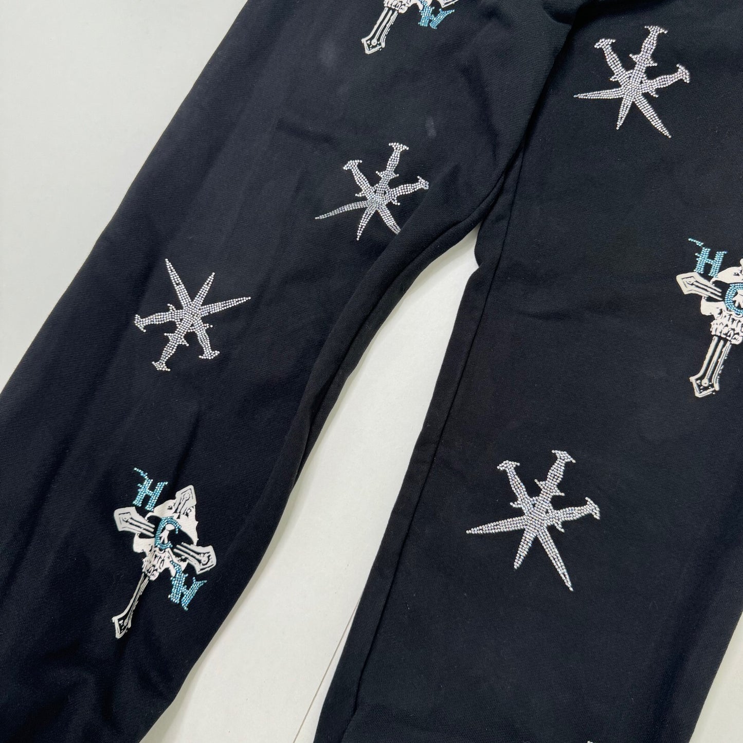 Heaven Can Wait x Unknown London rhinestone joggers