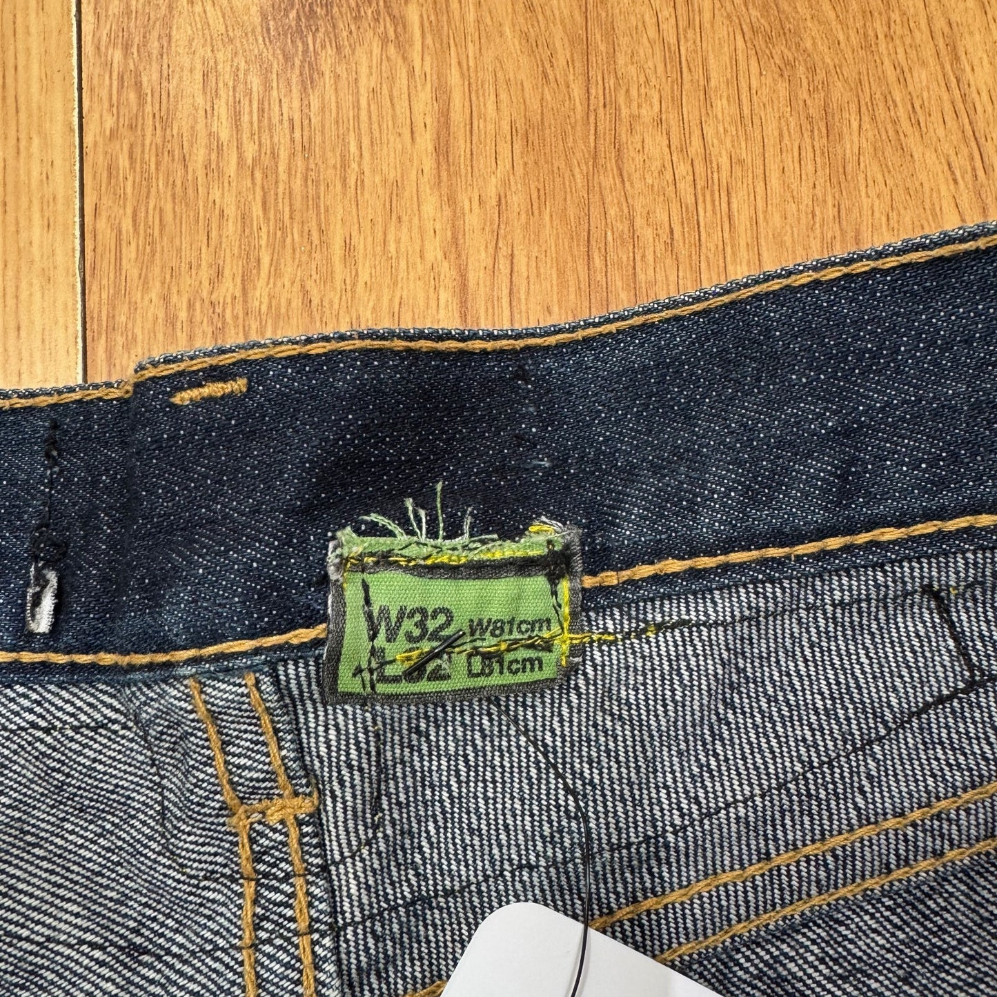 Y2K vintage denim mini shorts cam mid rise patchwork distressed fraying hem