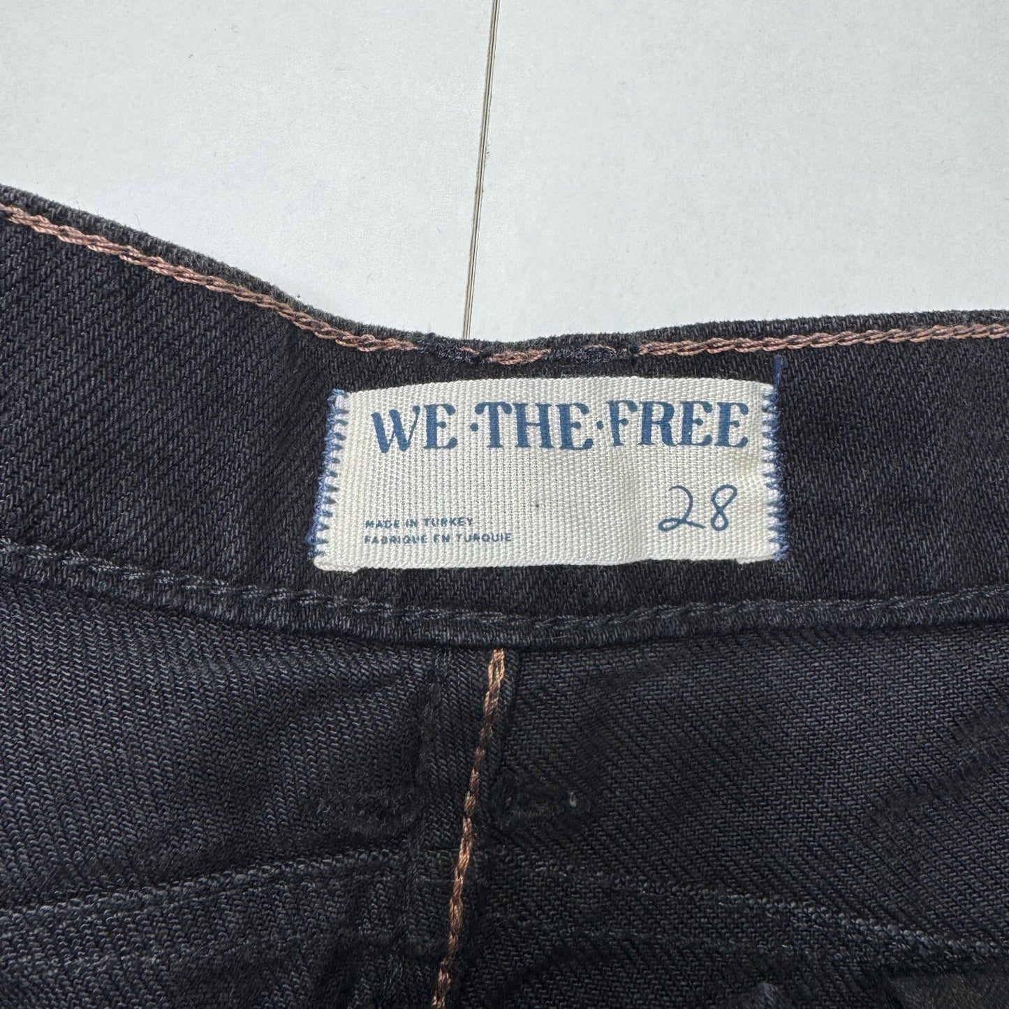 Free People barrel jeans mid rise good luck faded black
